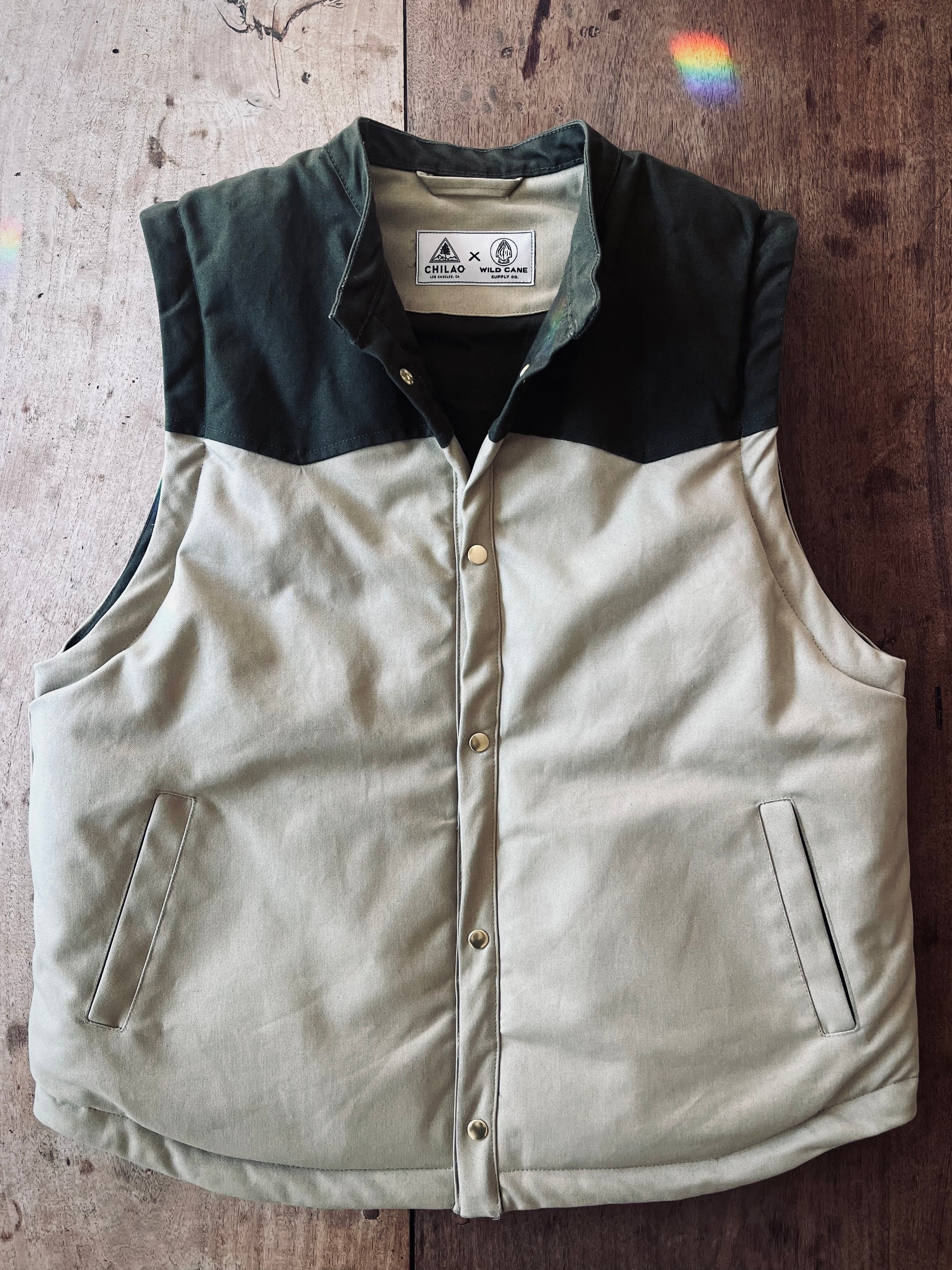 Canvas Vest. Front, Made in USA